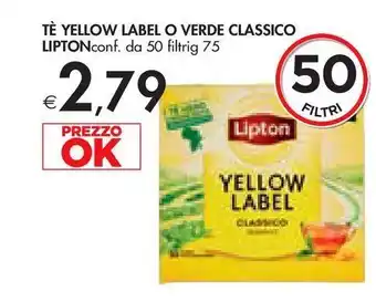 Bennet Te yellow label o verde classico offerta