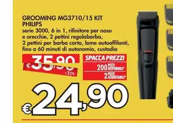Bennet Grooming mg3710/15 kit philips offerta