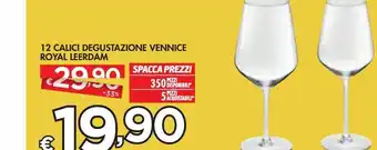 Bennet 12 calici degustazione vennice royal leerdam offerta