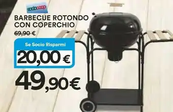 Coop Ipercoop Barbecue Rotondo Con Coperchio offerta