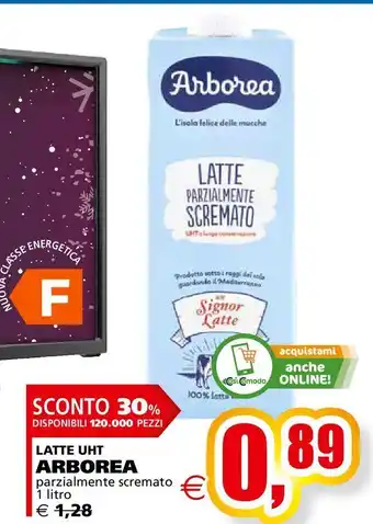 Il Gigante Latte uht arborea parzialmente scremato 1 l offerta