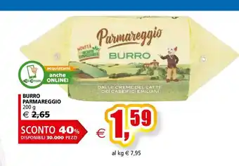 Il Gigante Burro parmareggio 200 g offerta