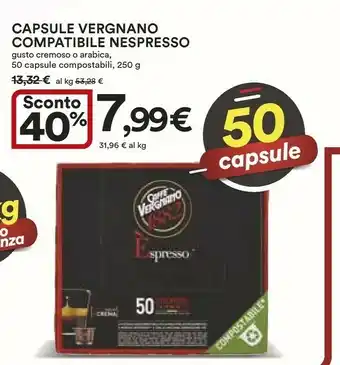Coop Vergnano Capsule Compatibile Nespresso offerta