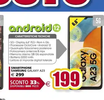 Il Gigante Smartphone samsung galaxy a 23 offerta