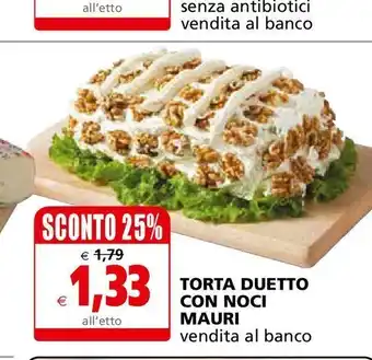 Il Gigante Tortta duetto con noci mauri offerta