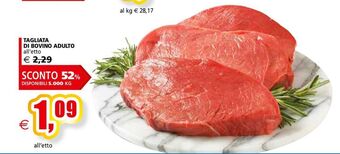 Il Gigante Tagliata di bovino adulto offerta