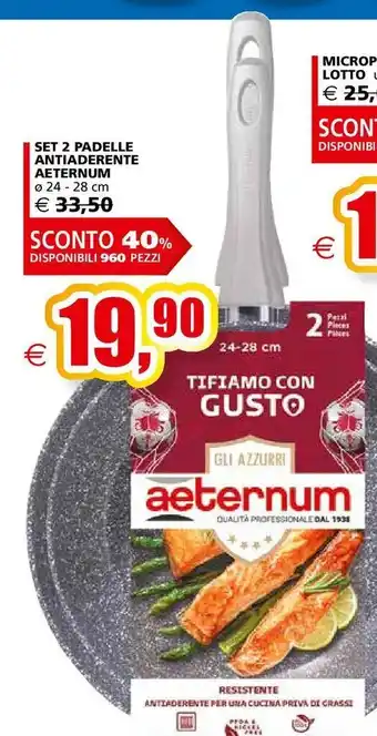 Set 2 padelle antiaderente aeternum