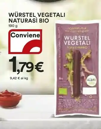 Coop Naturasì Bio Wurstel Vegetali offerta