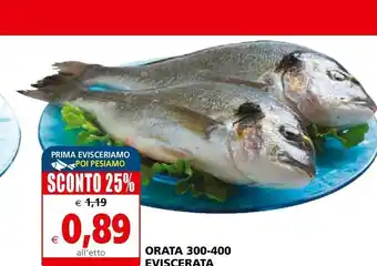 Il Gigante Orata 300-400 eviscerata offerta
