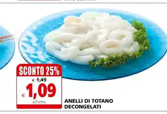 Il Gigante Anelli di totano decongelati offerta