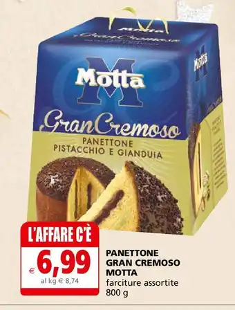 Il Gigante Panettone gran cremoso motta 800 g offerta