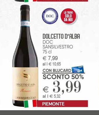 Il Gigante Dolcetto d'alba doc offerta