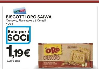 Coop Saiwa Biscotti Oro offerta