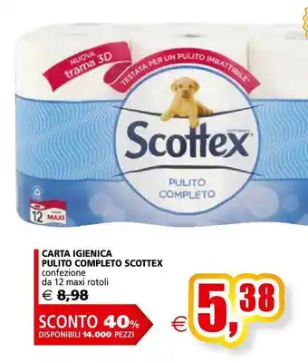 Il Gigante Carta igienica pulito completo scottex offerta