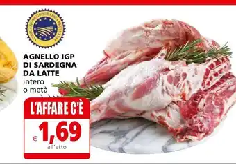 Il Gigante Agnello igp di sardegna da latte offerta