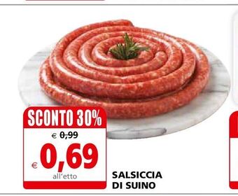 Il Gigante Salsiccia di suino offerta
