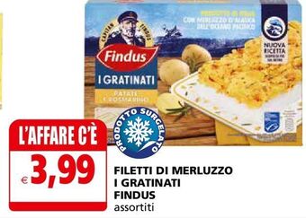 Filetti di merluzzo i gratinati findus