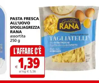 Il Gigante Pasta fresca all''uovo sfogligrezza rana offerta