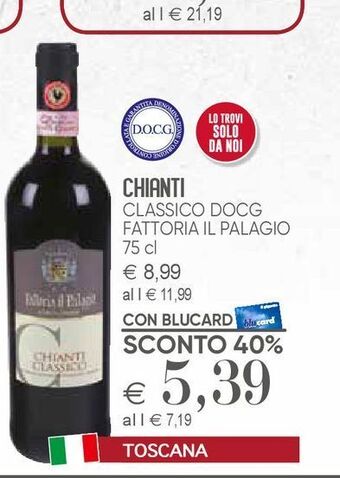 Il Gigante Vino chianti offerta
