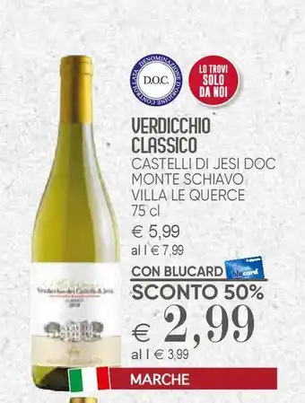 Il Gigante Verdicchio classico offerta