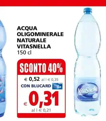 Il Gigante Acqua oligominerale naturale vitasnella offerta