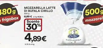 Coop Cirillo Mozzarella Latte Di Bufala offerta