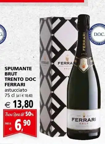 Spumante brut trento doc ferrari
