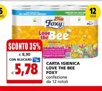 Il Gigante Carta igienica love the bee foxy offerta