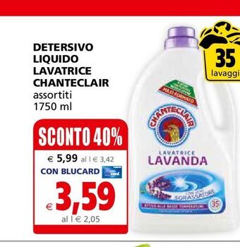 Il Gigante Detersivo liquido lavatrice chanteclair offerta
