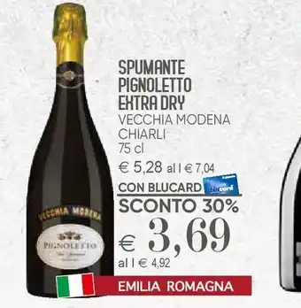 Il Gigante Spumante pignoletto extra dry offerta