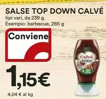 Coop Calvè Salse Top Down offerta