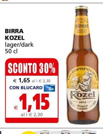 Il Gigante Birra kozel offerta