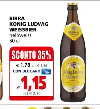 Il Gigante Birra konig ludiwig weissbier offerta