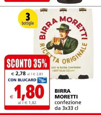 Il Gigante Birra moretti offerta