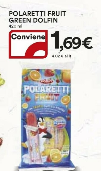 Coop Dolfin Polaretti Fruit Green offerta