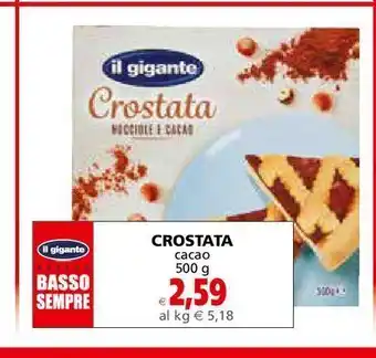 Il Gigante Crostata cacao 500 g offerta