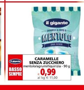 Il Gigante Caramelle senza zucchero offerta