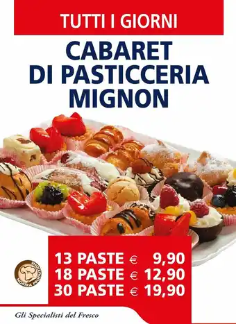Il Gigante Cabaret di pasticceria mignon - 13 paste offerta