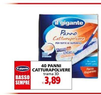 Il Gigante 40 panni catturapolvere offerta