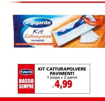 Il Gigante Kit catturapolvere pavimenti offerta