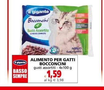 Il Gigante Alimento per gatti bocconcini offerta
