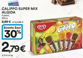 Coop Algida Max Calippo Super Mix 525 G(ml) offerta