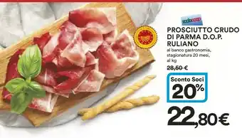 Coop Ruliano Prosciutto Crudo Di Parma Dop offerta