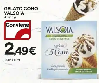 Coop Valsoia Il Gelato 4 Coni 300 G(ml) offerta