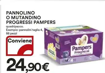 Coop Pampers Pannolino O Mutandino Progressi offerta