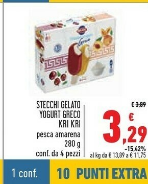 Conad Kri kri Yogurt greco offerta
