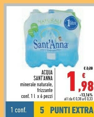 Conad Sant'anna Acqua Sant'Anna offerta