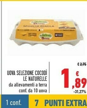 Conad Le Naturelle Uova offerta