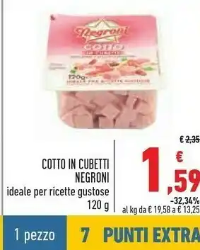 Conad Negroni Prosciutto cotto offerta