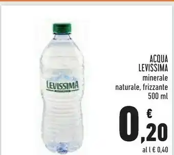 Conad Levissima Acqua Minerale Naturale 500 G(ml) offerta